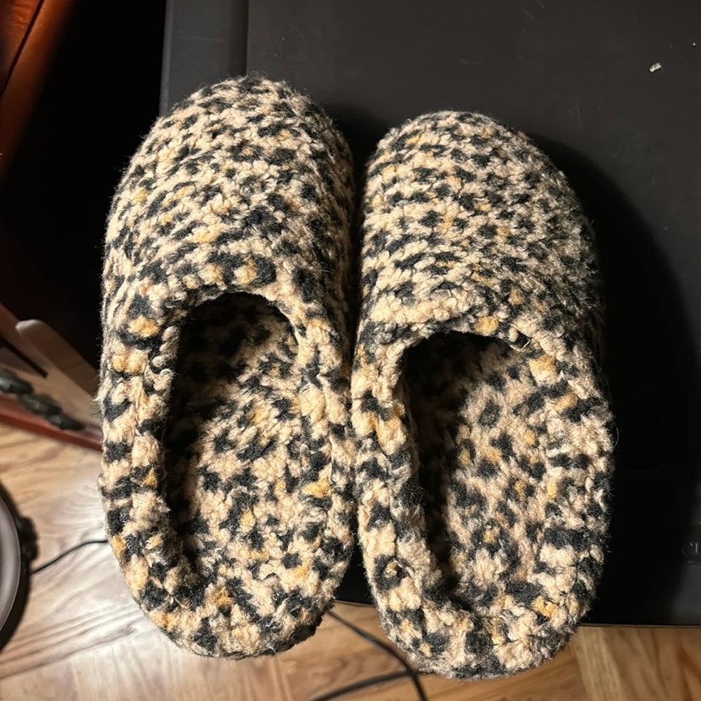 Warm fuzzy slippers